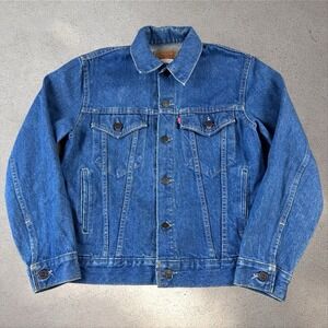 Vintage Levi's Type 3 Denim Jacket Fits Women's XS 70706-0214 70s 80s Dark‎ USA